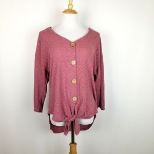 NWT CURE Rose shirt, sz Lg